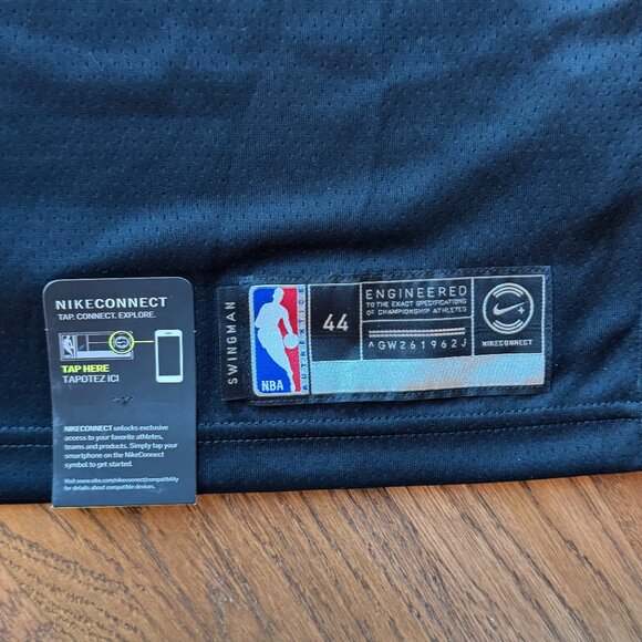 Toronto Raptors DeRozan Nike Jersey Mens Size 44 Black Gold NBA Basketball NWT - Picture 9 of 11